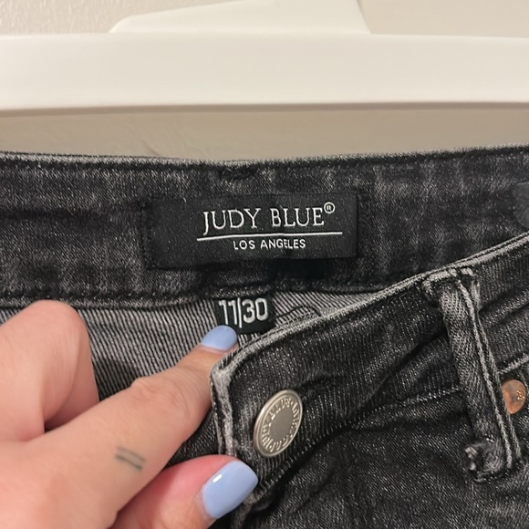 Judy Blue Black Straight Fit Jeans 31.5 Inseam Size 11/30 - Picture 3 of 6